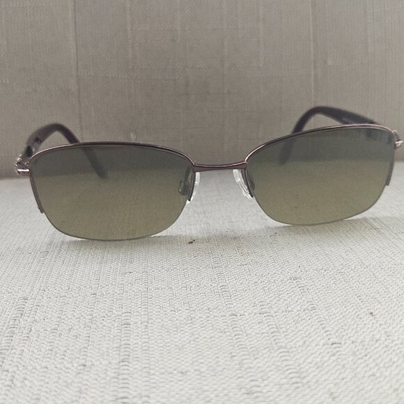 Elle Women Eyeglasses Frame Burgundy Tone Half Rim Glasses EL13412 Eyewear - Picture 6 of 11